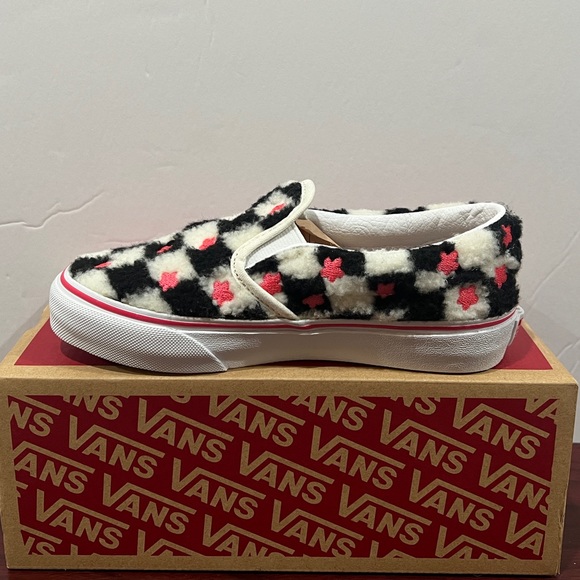Vans, Classic Slip On, VN0A5KXM8CE, Sherpa Checkerboard - Picture 4 of 13